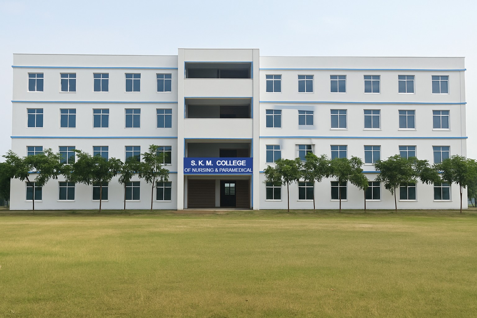Students at SKM College of Nursing and Paramedical, Banka